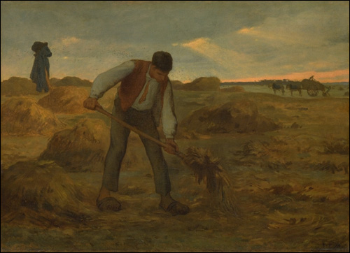 Campesino Spreading Manure Millet — Millet — Realismo