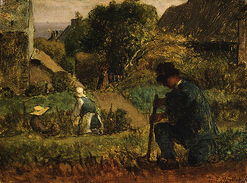Jardin Escena Millet — Millet — Realismo