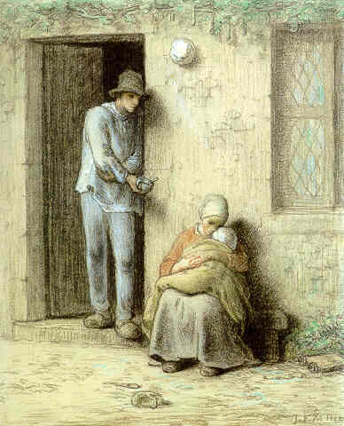 Le Nourrisson O Lenfant Malade 02 Millet — Millet — Realismo
