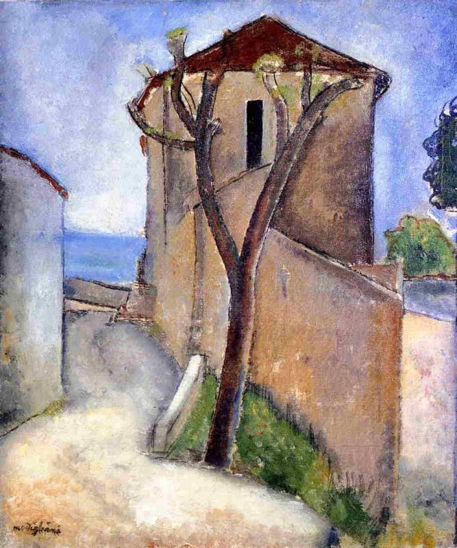 Arbol Y Houses Modigliani — Modigliani