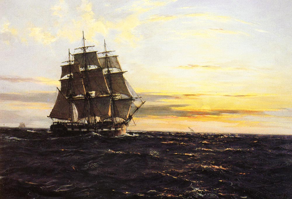 En Westerly Sol Dawson — Montague Dawson