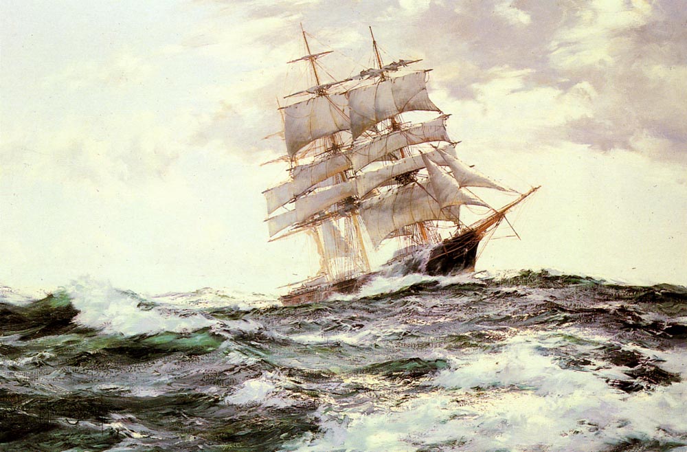 Nuevo Englander Bosque Reina De Boston Dawson — Montague Dawson