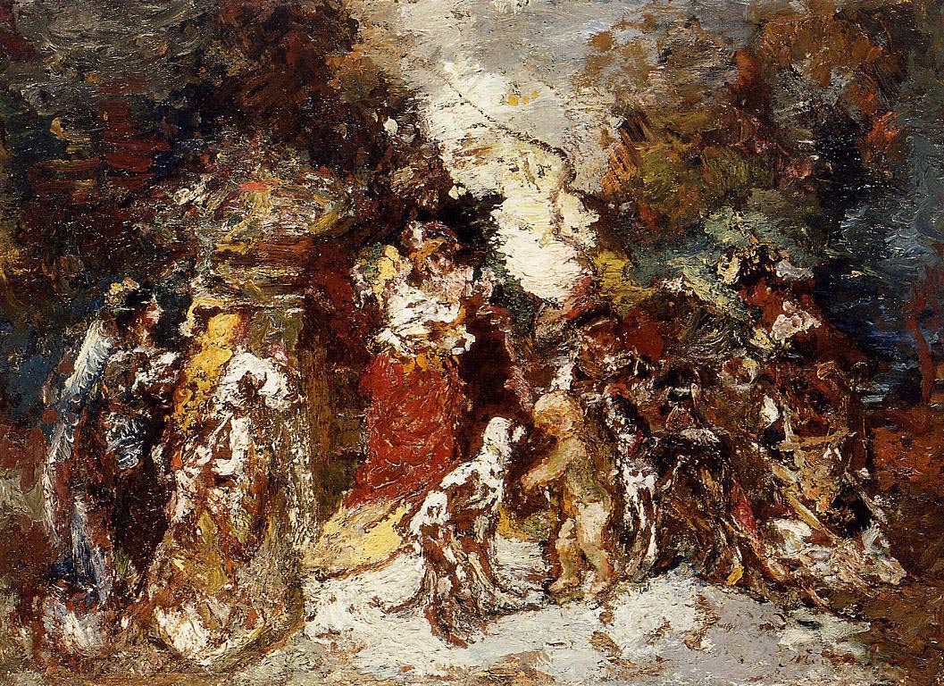 Rendezvous Under Flowered Bower Monticelli — Monticelli