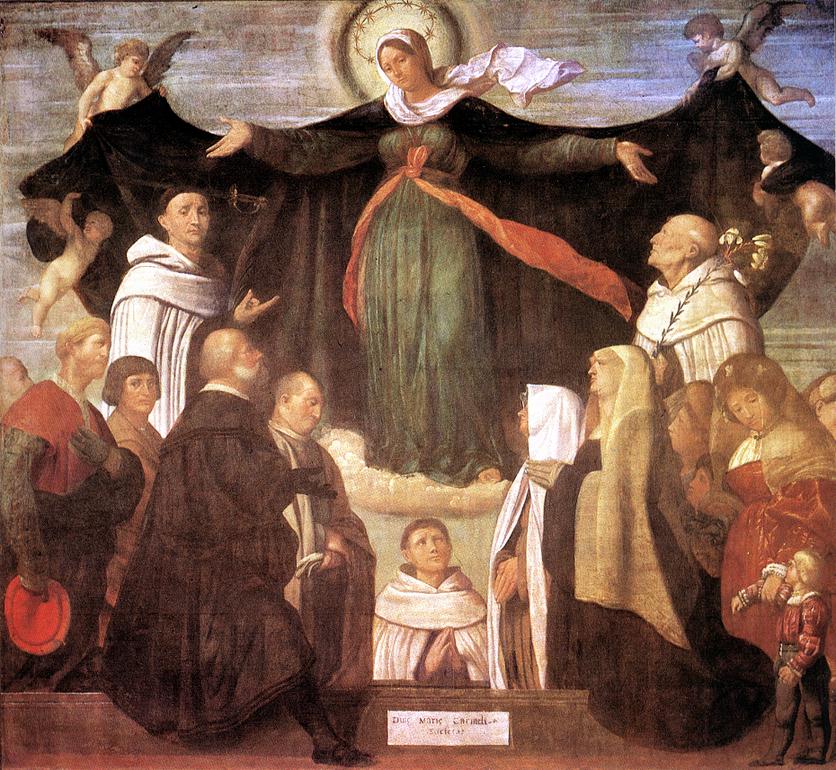 Virgen De Carmel Brescia — Moretto Da Brescia