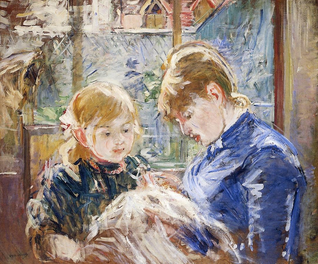 Artists Daughter Julie Con Her Nanny Morisot — Morisot