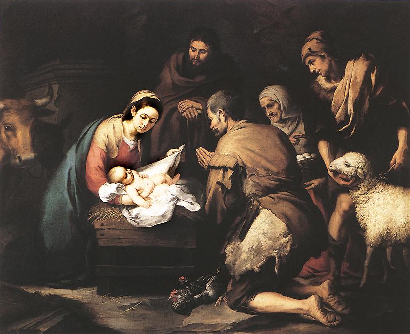 Adoracion De Shepherds Murillo — Murillo
