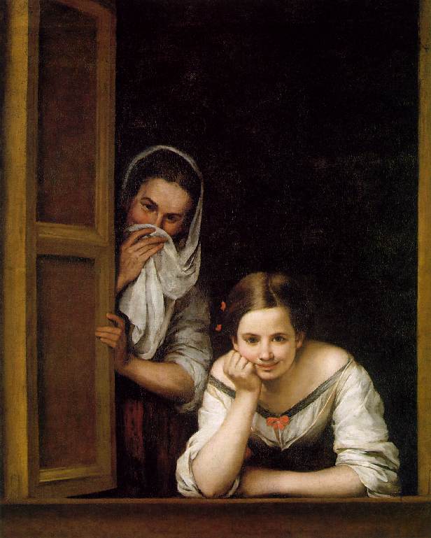Chica Y Her Duenna Murillo — Murillo