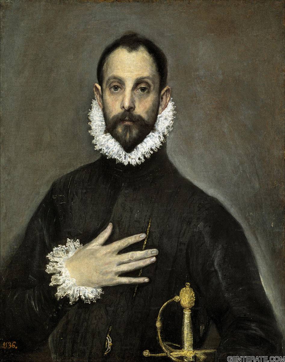 El Caballero De La Mano En El Pecho Prado — Museo Prado