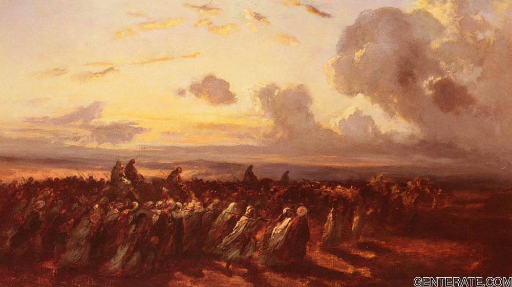 Huida De Turks Pena — Narcisse Virgile Diaz De La Pena
