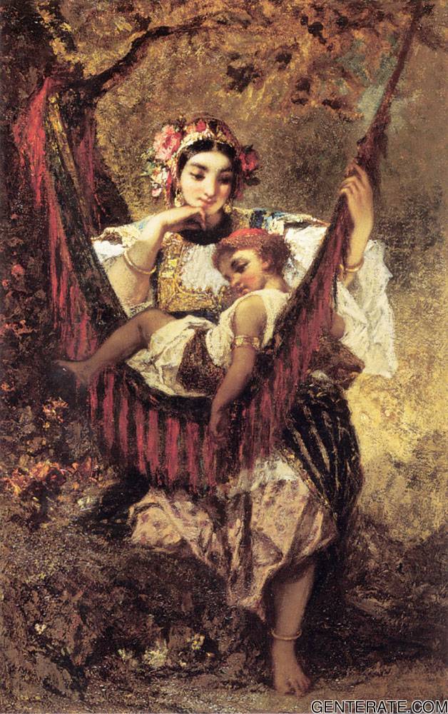 Madre Y Nino Pena — Narcisse Virgile Diaz De La Pena
