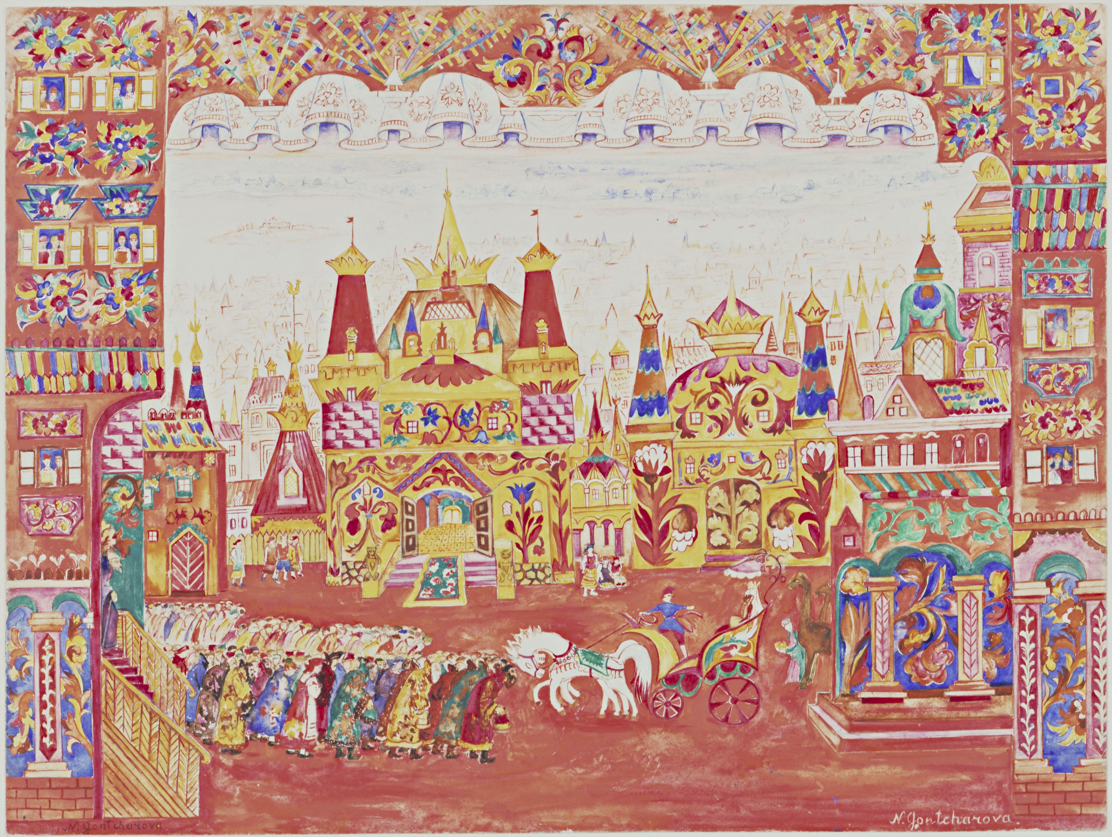Le Coq Dor Decor Para Ciudad Plaza Goncharova — Natalia Goncharova