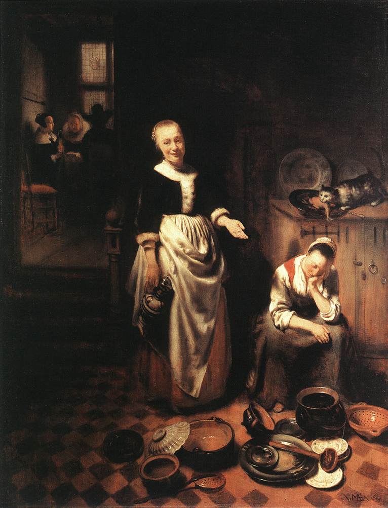 Idle Servant Maes — Nicolaes Maes