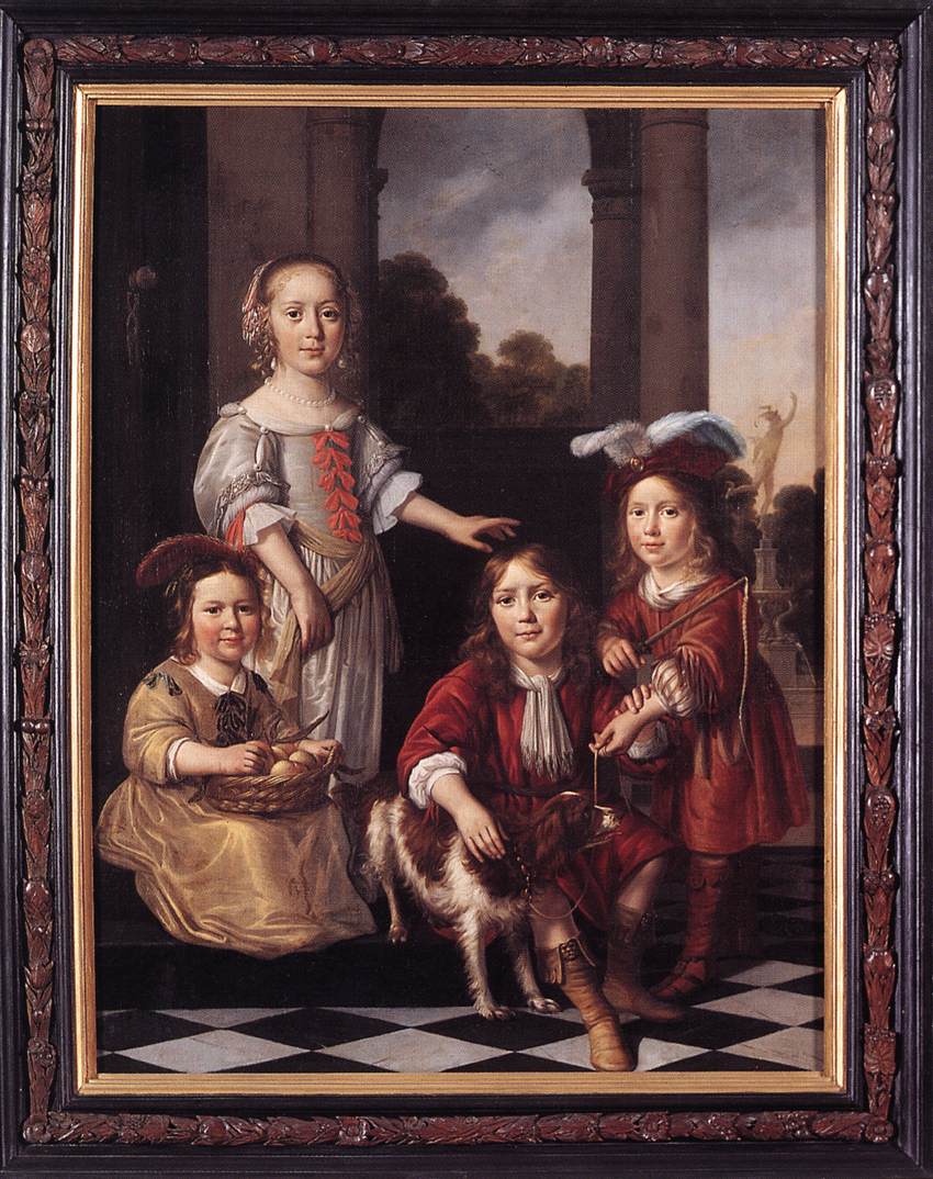 Retrato De Four Ninos Maes — Nicolaes Maes