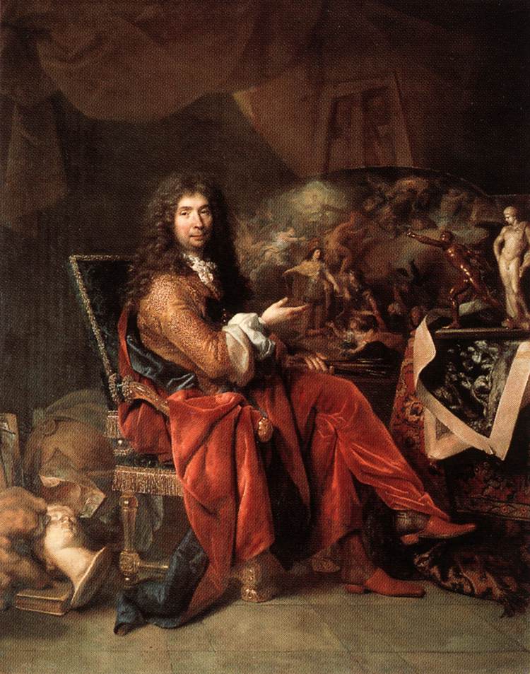 Retrato De Charles Le Brun Largilliere — Nicolas De Largilliere