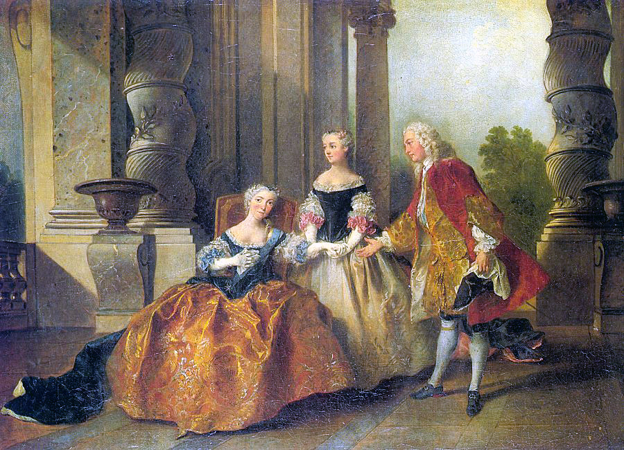Escena De Le Comte Dessex Lancret — Nicolas Lancret