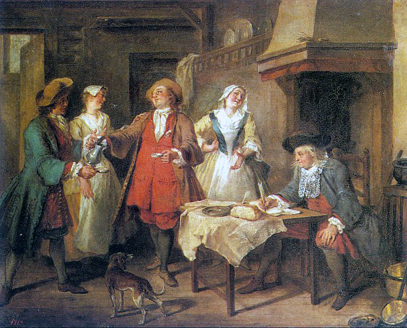 Marriage Contract Lancret — Nicolas Lancret