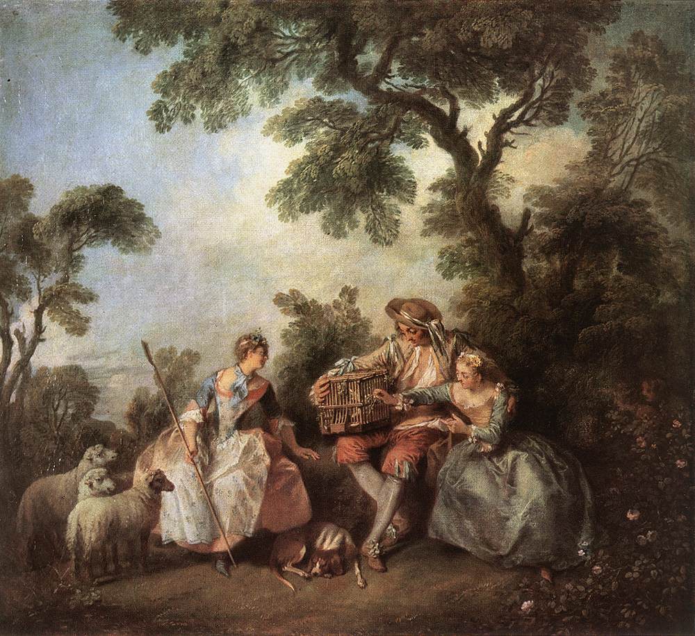 Pajaro Cage Lancret — Nicolas Lancret