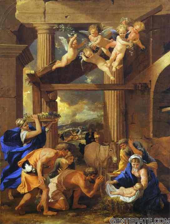 Adoracion De Shepherds 1633 Poussin — Nicolas Poussin