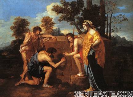 Arcadian Shepherds Et En Arcadia Ego 1638 B Poussin 02 — Nicolas Poussin