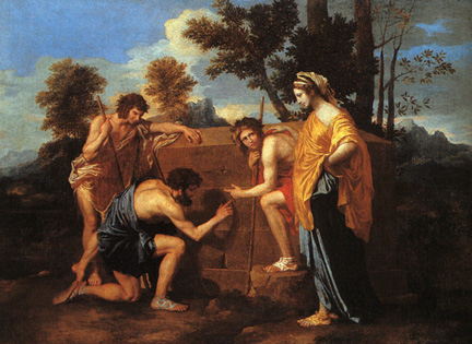 Arcadian Shepherds Et En Arcadia Ego 1638 B Poussin — Nicolas Poussin