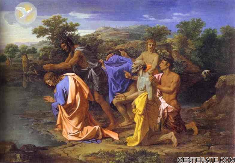 Bautismo De Cristo 1650S Oil Sobre Canvas Philadelphia Museum De Art Philadelphia Pa Usa Poussin — Nicolas Poussin