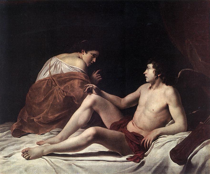 Cupid Y Psyche Gentileschi — Orazio Gentileschi