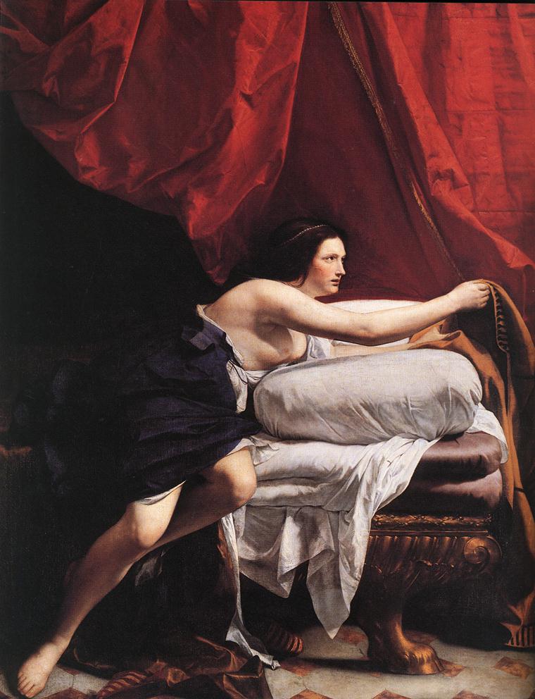Joseph Y Potiphars Wife Detalle Gentileschi — Orazio Gentileschi