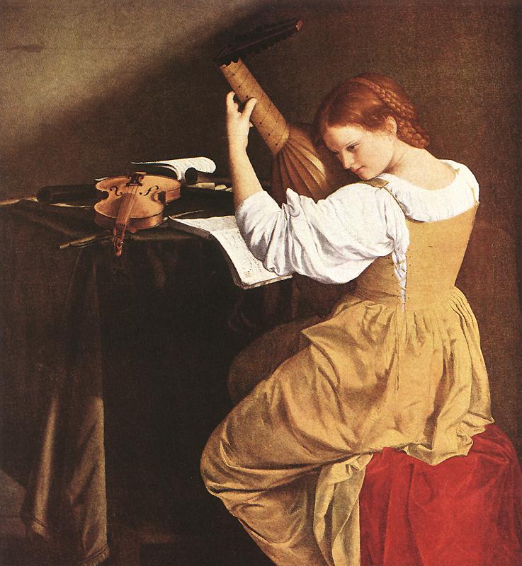 Lute Player Gentileschi — Orazio Gentileschi