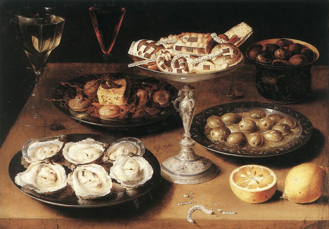 Bodegon Con Oysters Y Pastries Beert — Osias Beert