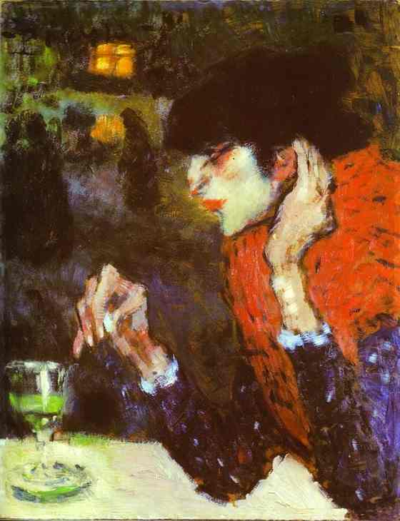 Absinth Drinker Picasso — Pablo Picasso — Cubismo