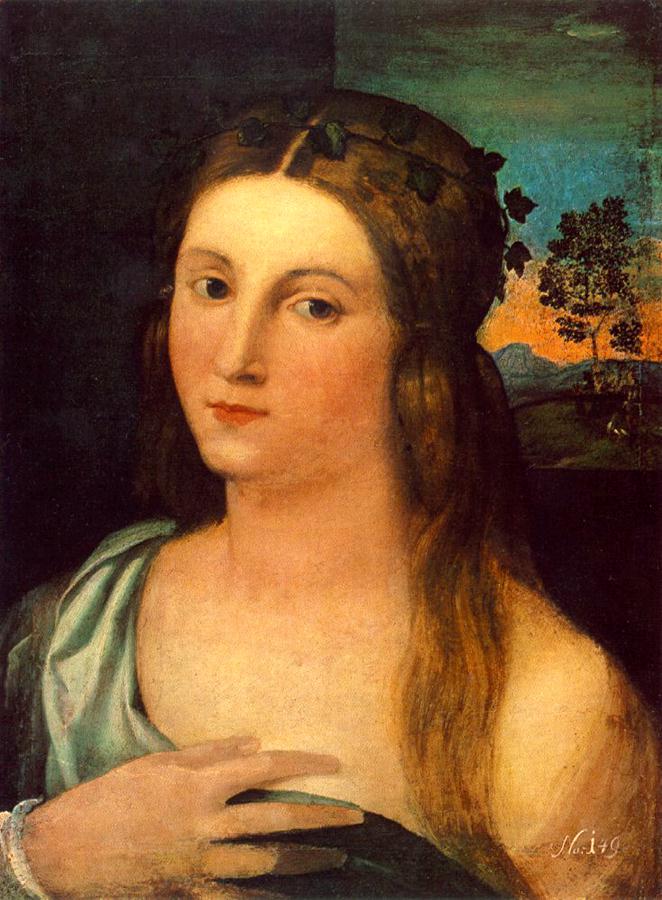Retrato De Joven Mujer Vecchio — Palma Il Vecchio