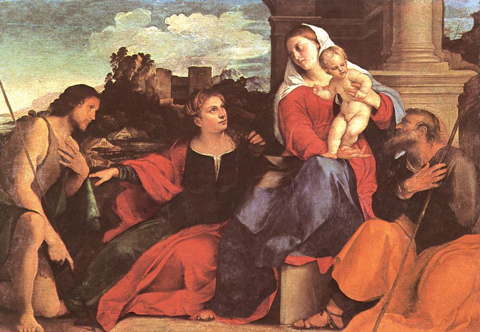 Sacred Conversation Vecchio — Palma Il Vecchio