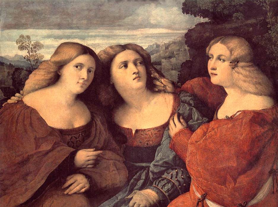 Three Sisters Detalle Vecchio — Palma Il Vecchio
