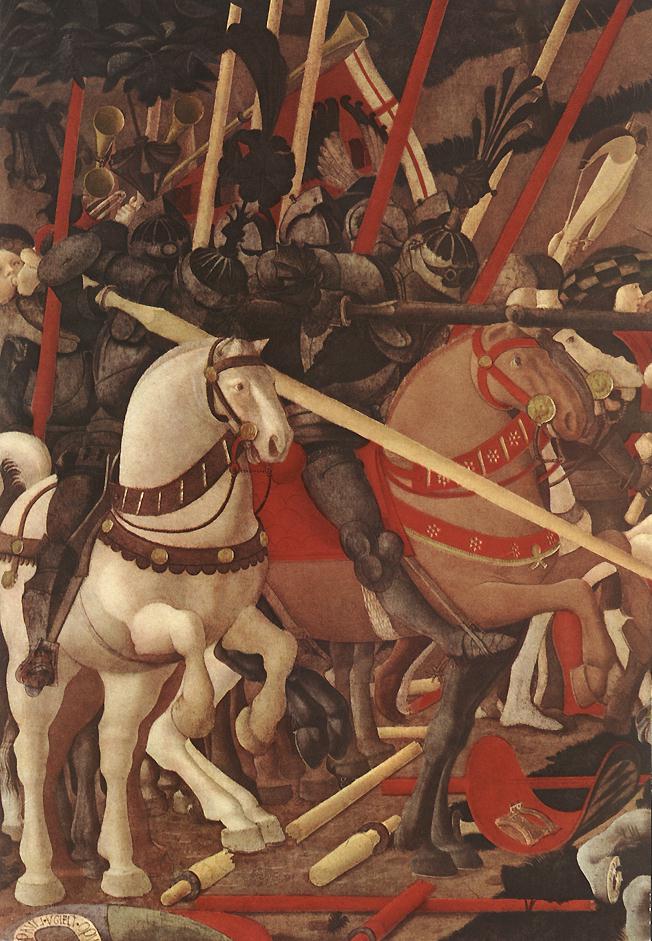 Batalla De San Romano Bernardino Della Ciarda Detalle 1 Uccello — Paolo Uccello