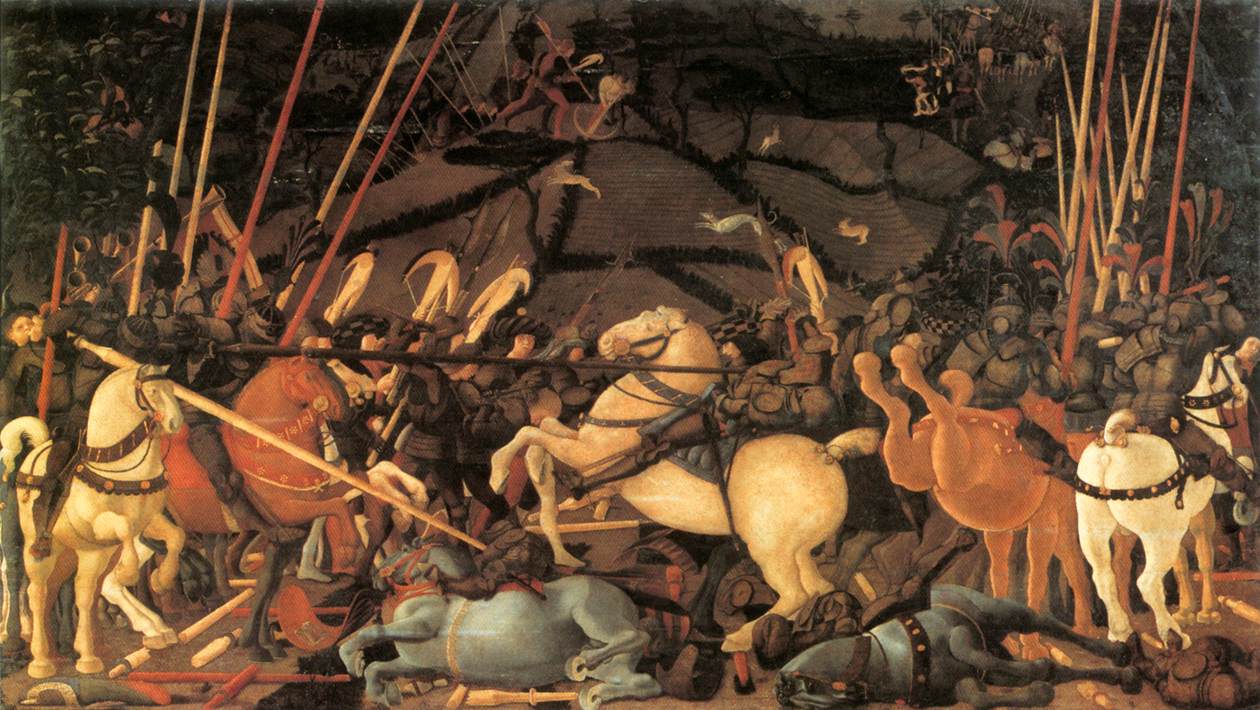 Batalla De San Romano Bernardino Della Ciarda Uccello — Paolo Uccello