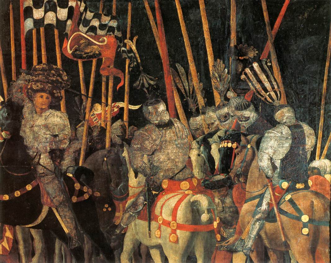 Batalla De San Romano Micheletto Da Cotignola Detalle Uccello — Paolo Uccello