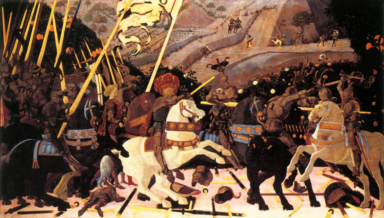 Batalla De San Romano Niccolo Da Tolentino Uccello — Paolo Uccello