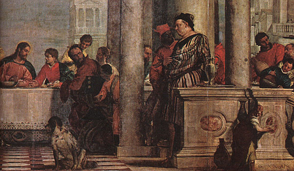 Banquete En Casa De Levi Detalle Veronese — Paolo Veronese