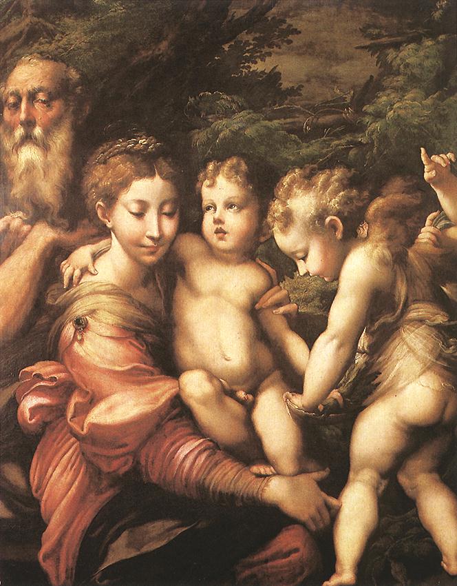 Rest Sobre Huida Hacia Egipto Parmigianino — Parmigianino