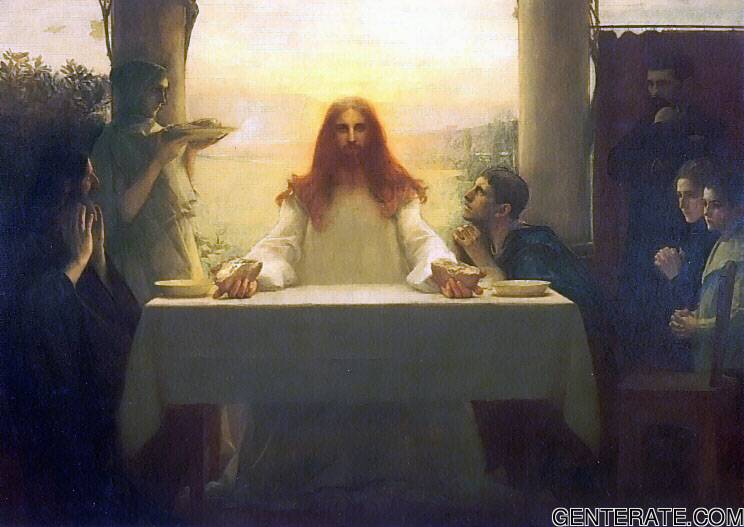 Cristo Y Disciples En Emmaus Bouveret — Pascal Adolphe Dagnan Bouveret