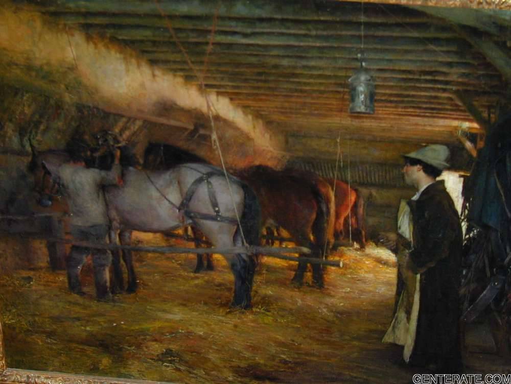 En Stable Bouveret — Pascal Adolphe Dagnan Bouveret