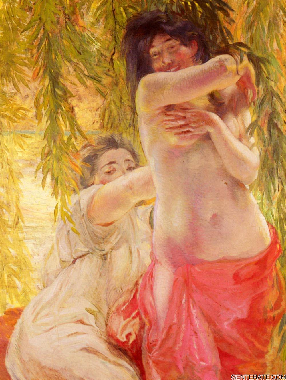 Under Willows Besnard — Paul Albert Besnard