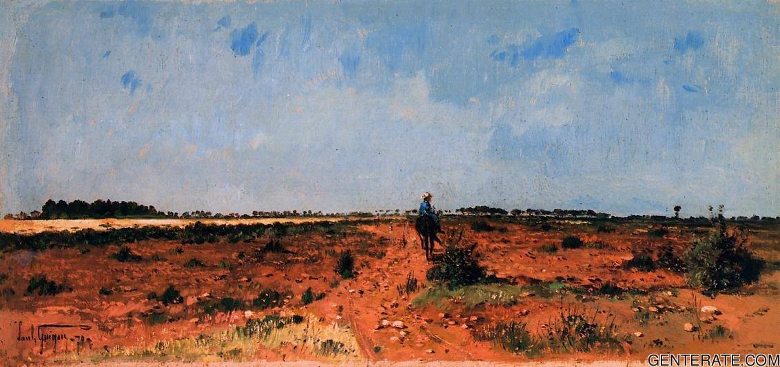 Branch De Durance Rio Durante Drought Guigou — Paul Camille Guigou