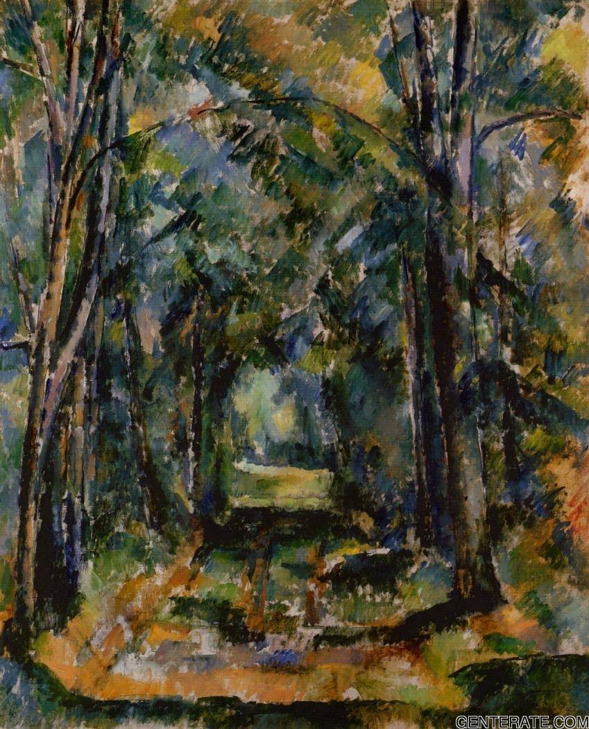 Alley En Chantilly 2 Cezanne — Paul Cezanne — Posimpresionismo
