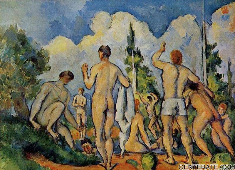 Las grandes bañistas, Paul Cézanne