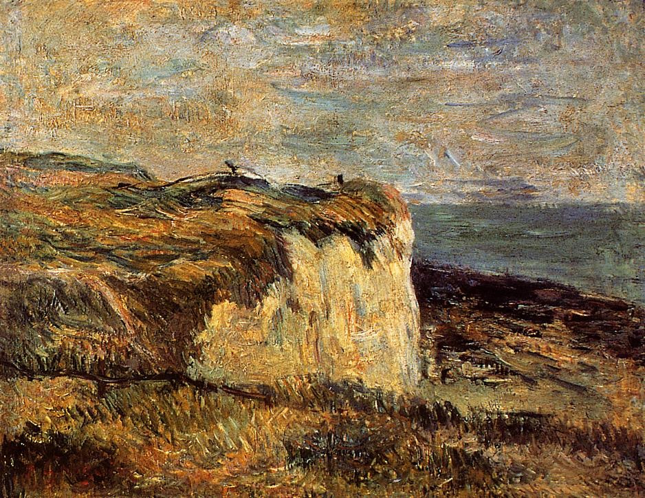 Acantilado Cerca De Dieppe Gauguin — Paul Gauguin — Posimpresionismo
