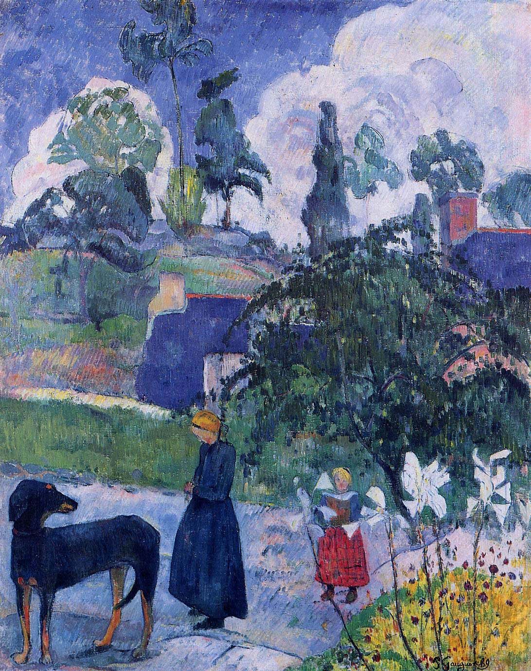 Among Lillies Gauguin — Paul Gauguin — Posimpresionismo