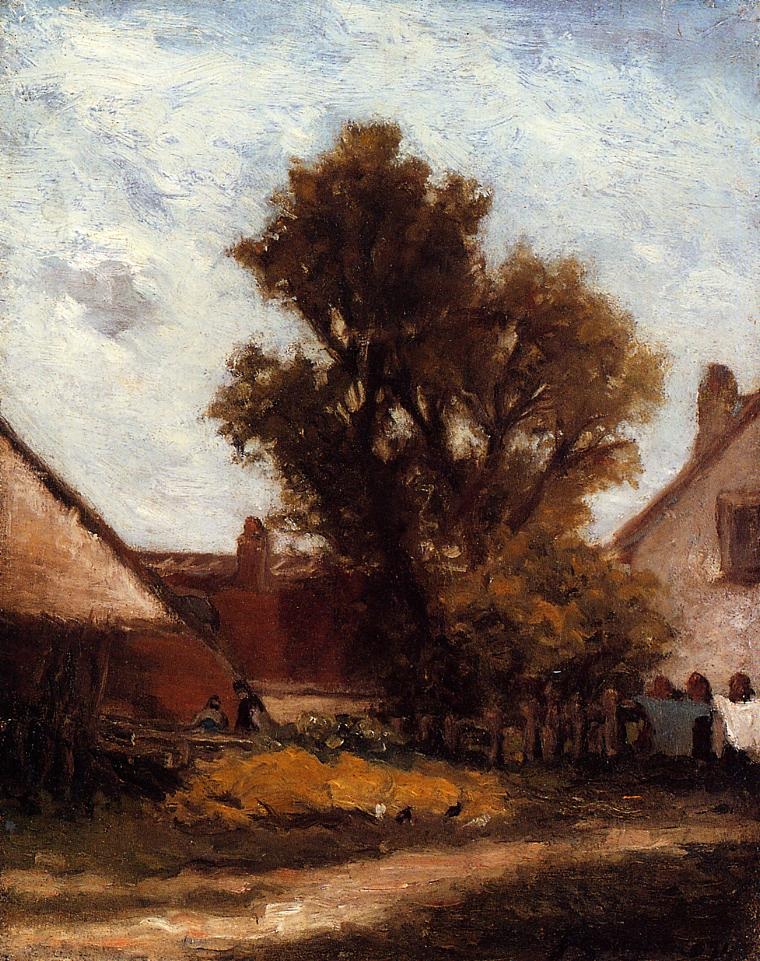 Arbol En Granja Yard Gauguin — Paul Gauguin — Posimpresionismo