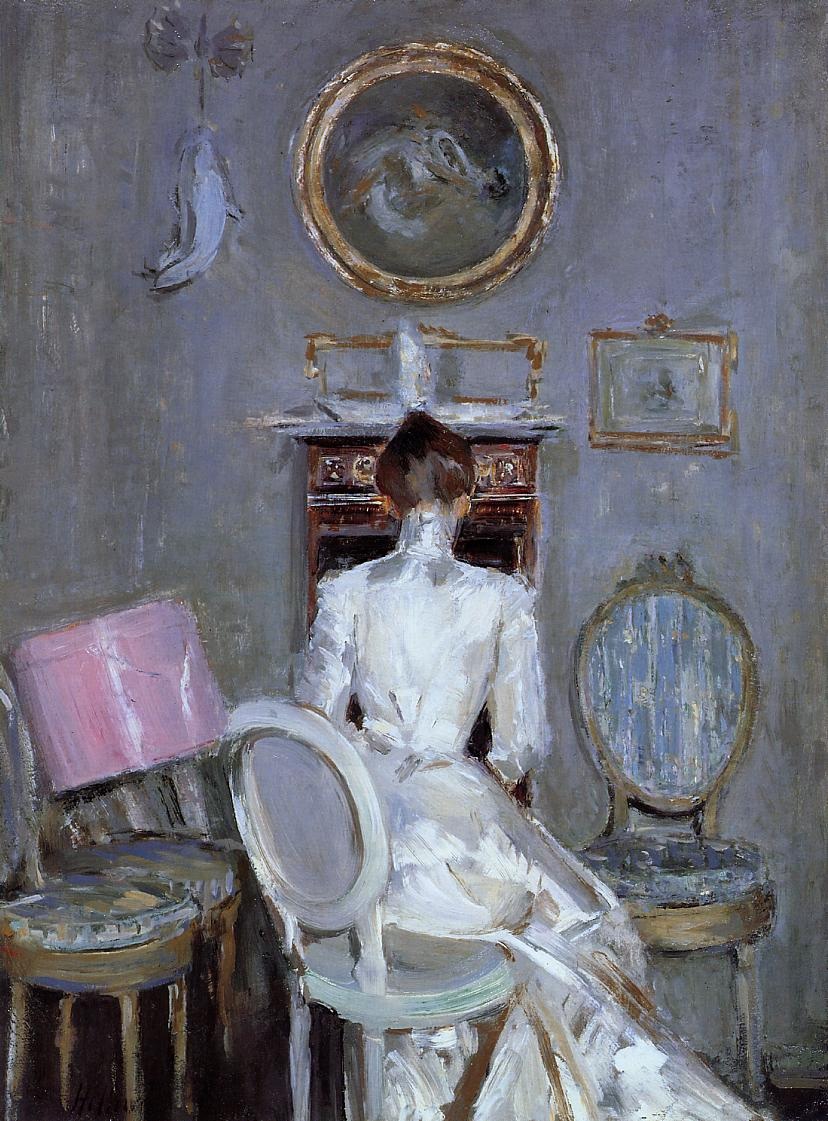 Madame Helleu En Her Husbands Estudio — Paul Helleu