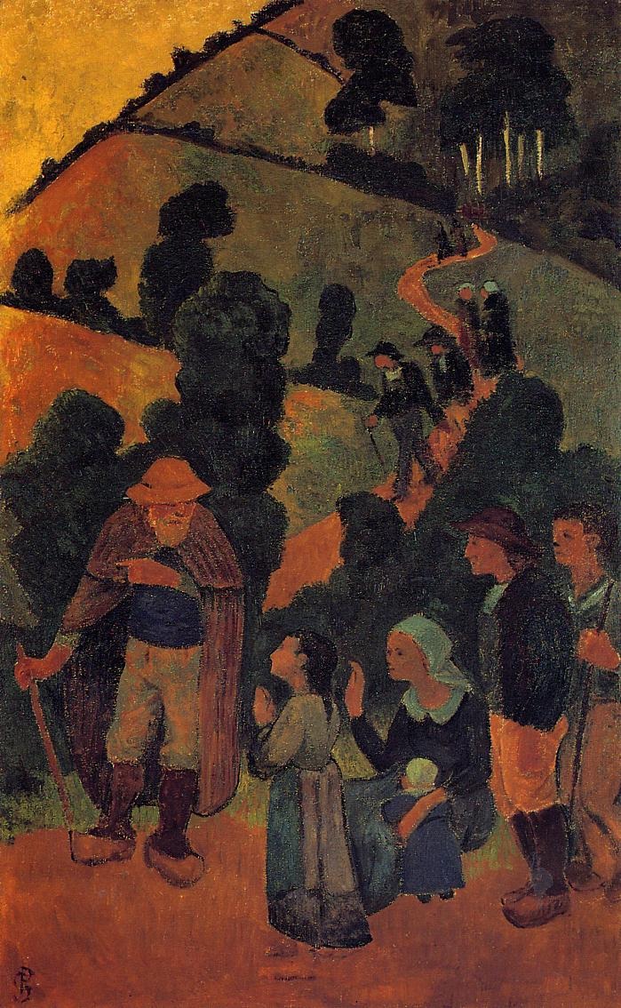 Bretons Sobre Sendero Serusier — Paul Serusier